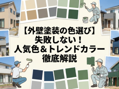 【外壁塗装の色選び】失敗しない！人気色＆トレンドカラー徹底解説