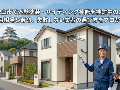 和歌山市で外壁塗装・サイディング補修を検討中の方へ｜費用相場と寿命、失敗しない業者の選び方をプロが解説