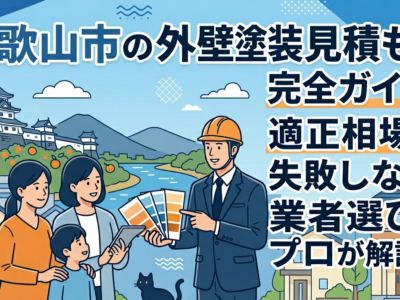 和歌山市の外壁塗装見積もり完全ガイド！適正相場と失敗しない業者選びをプロが解説